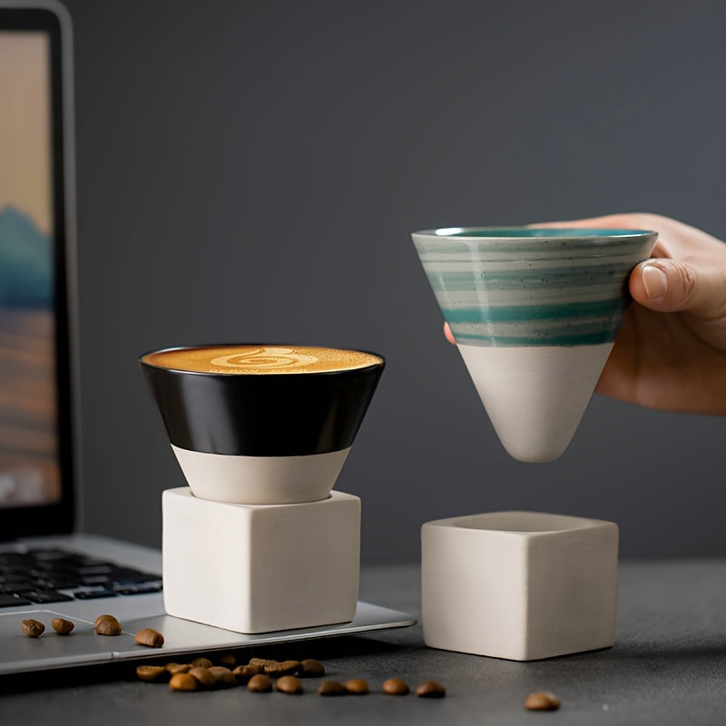 Kamionkowa filiżanka do espresso ze spodkiem 120 ml